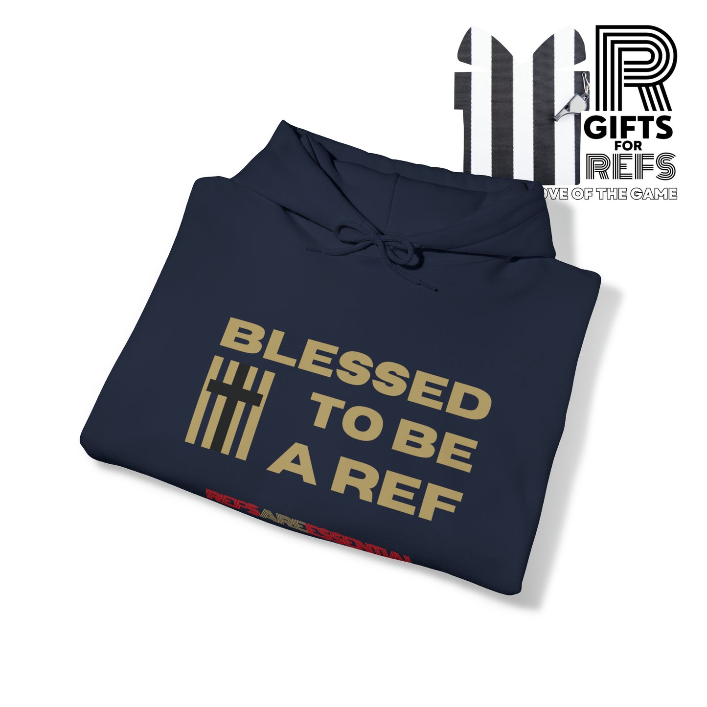 Blessed To Be A Ref Unisex Heavy Blend™ Hooded Sweatshirt | Ref Hoodie | For Referees | For Sports Officials