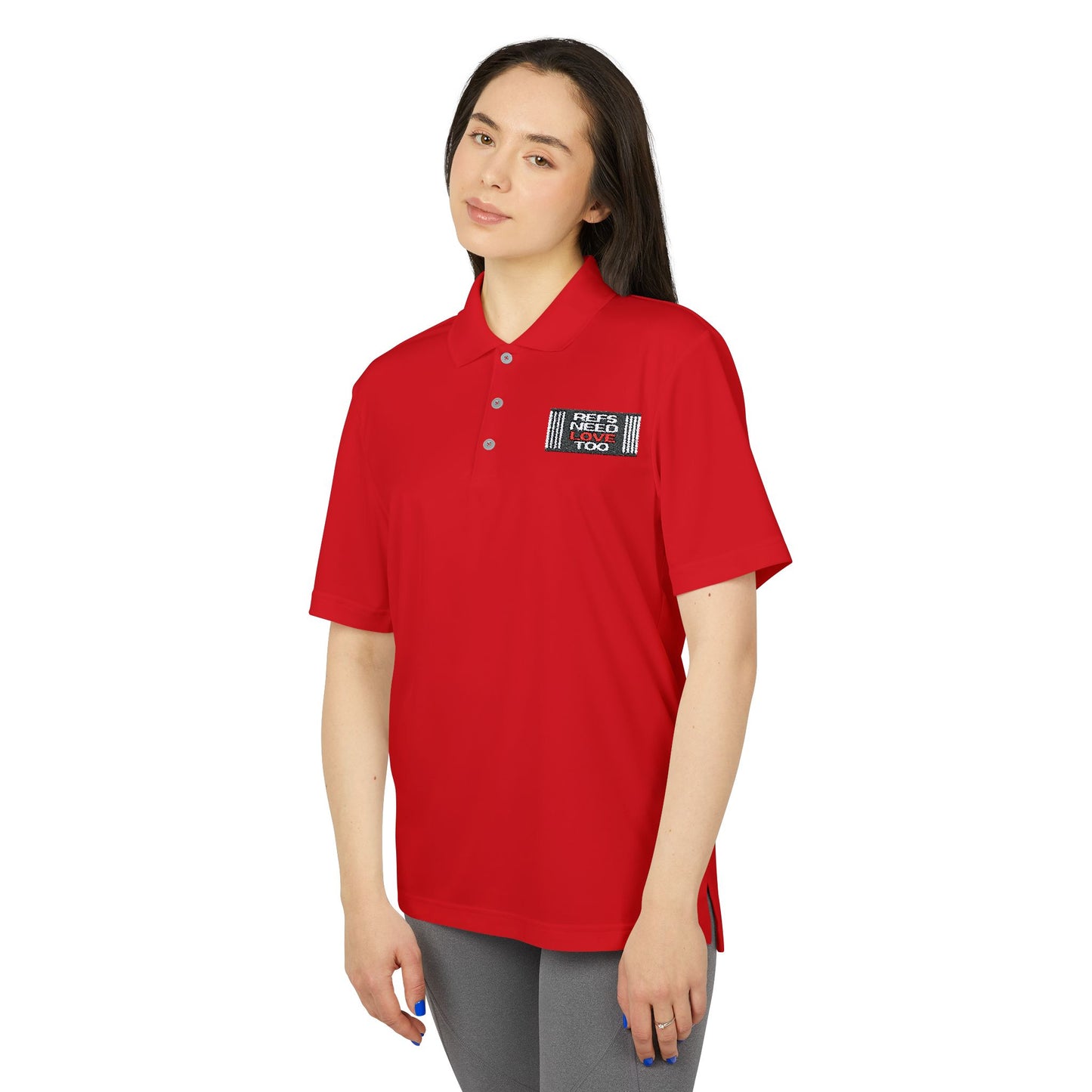 Refs Need Love Too Adidas Unisex Performance Polo - Perfect for Sports & Casual Wear