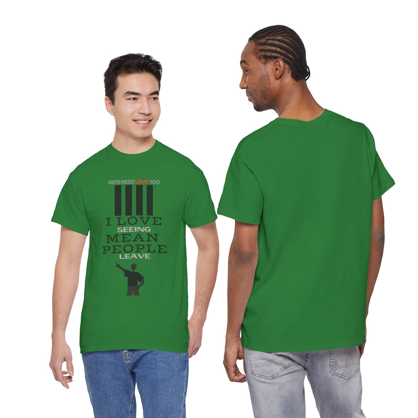 Love seeing mean people leave | For your favorite referee | Heavy Cotton Tee | Screen printed | Five color options