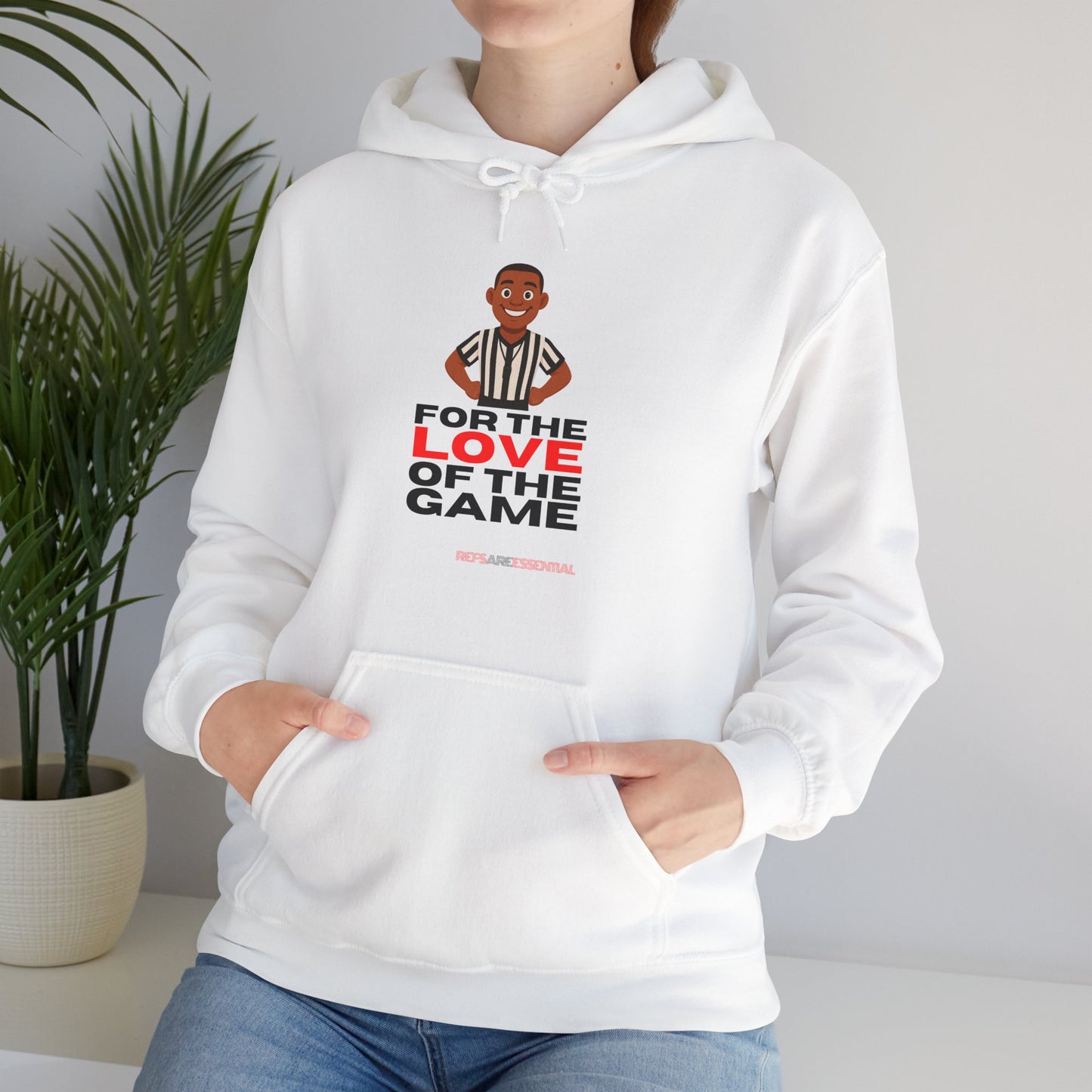 "For the Love of the Game" Basketball Referee Hoodie | Hooded Sweatshirt