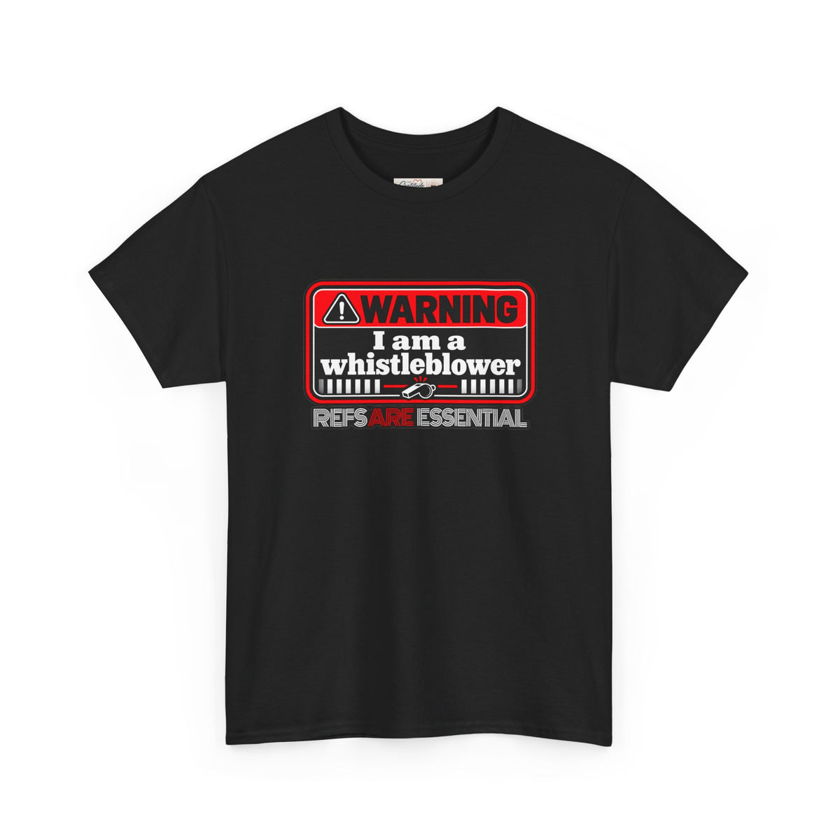 Whistleblower Referee Unisex Cotton Tee | Perfect Gift for Refs | Funny Referee shirt