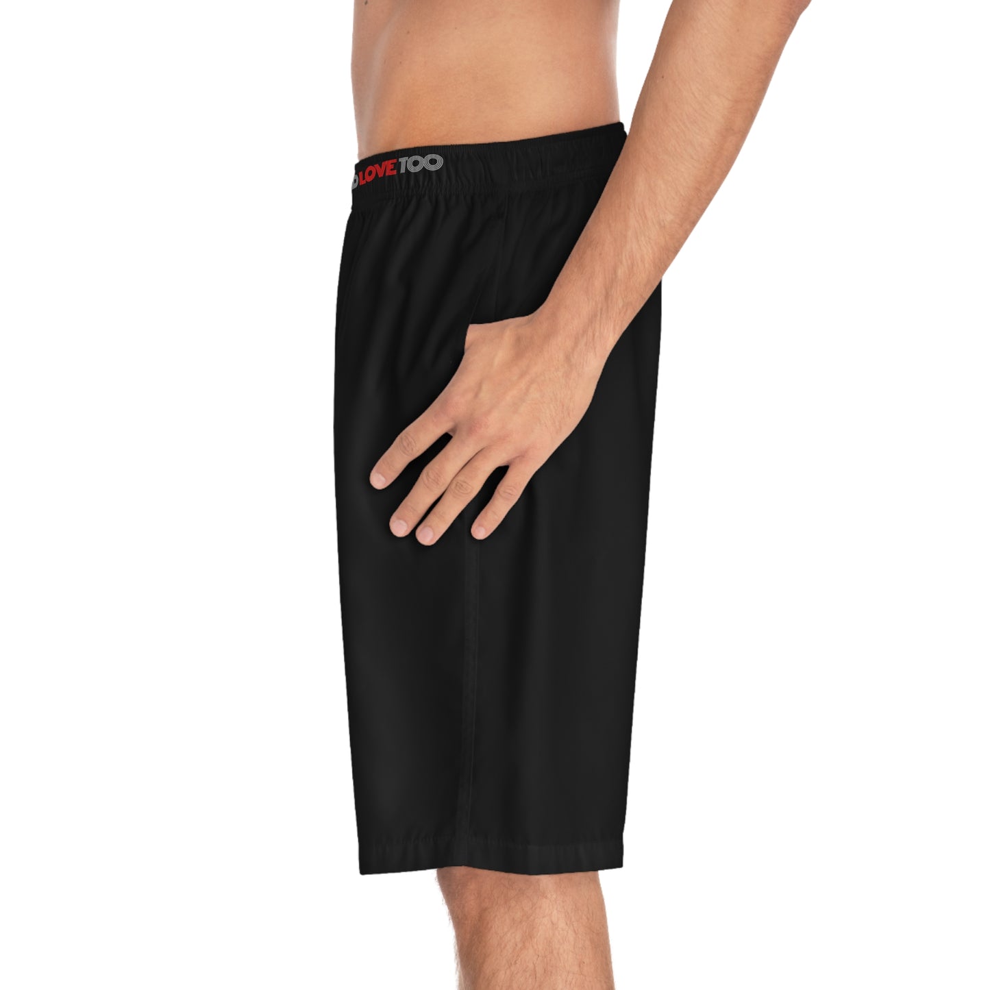 Refs Need Love Too Men's Board Shorts With Pockets | Available in Black only | Great gift for Refs | For Sports Officials | Great shorts for swimmers | Make a statement at the beach