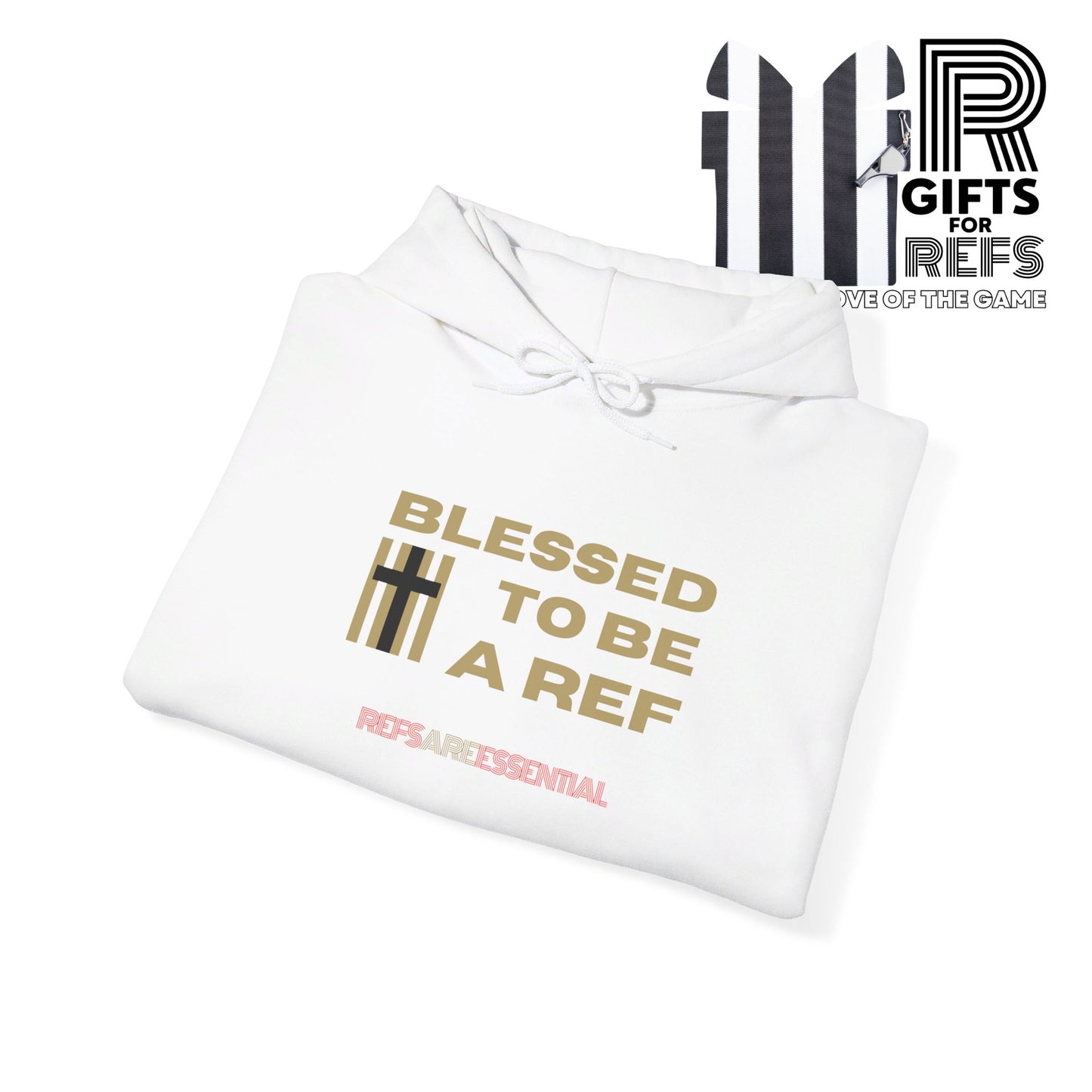 Blessed To Be A Ref Unisex Heavy Blend™ Hooded Sweatshirt | Ref Hoodie | For Referees | For Sports Officials