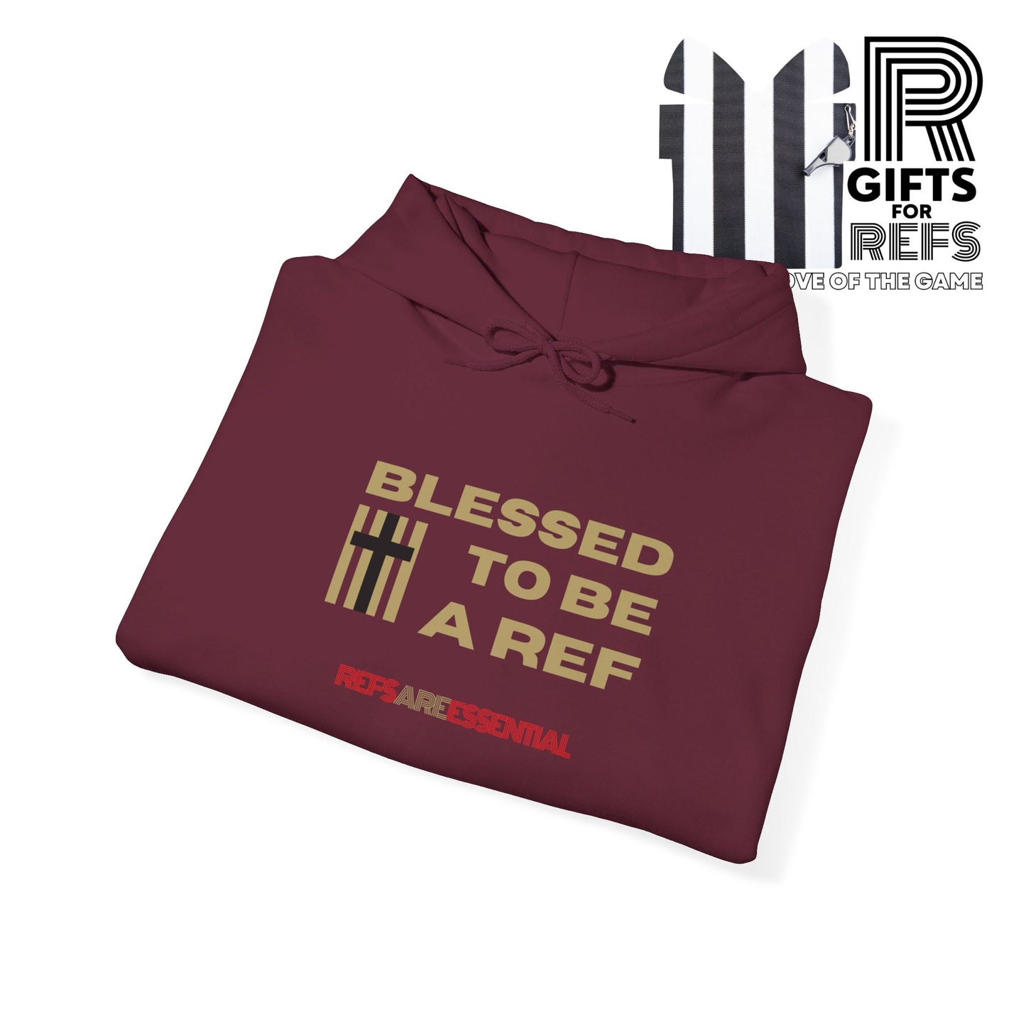 Blessed To Be A Ref Unisex Heavy Blend™ Hooded Sweatshirt | Ref Hoodie | For Referees | For Sports Officials