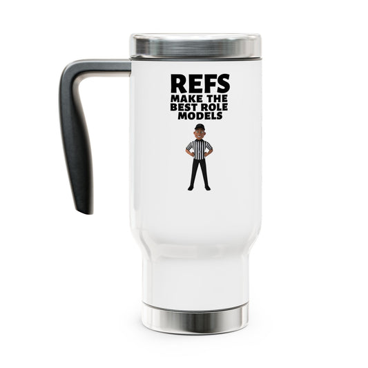 Ref Role Model Stainless Steel Travel Mug with Handle, 14oz