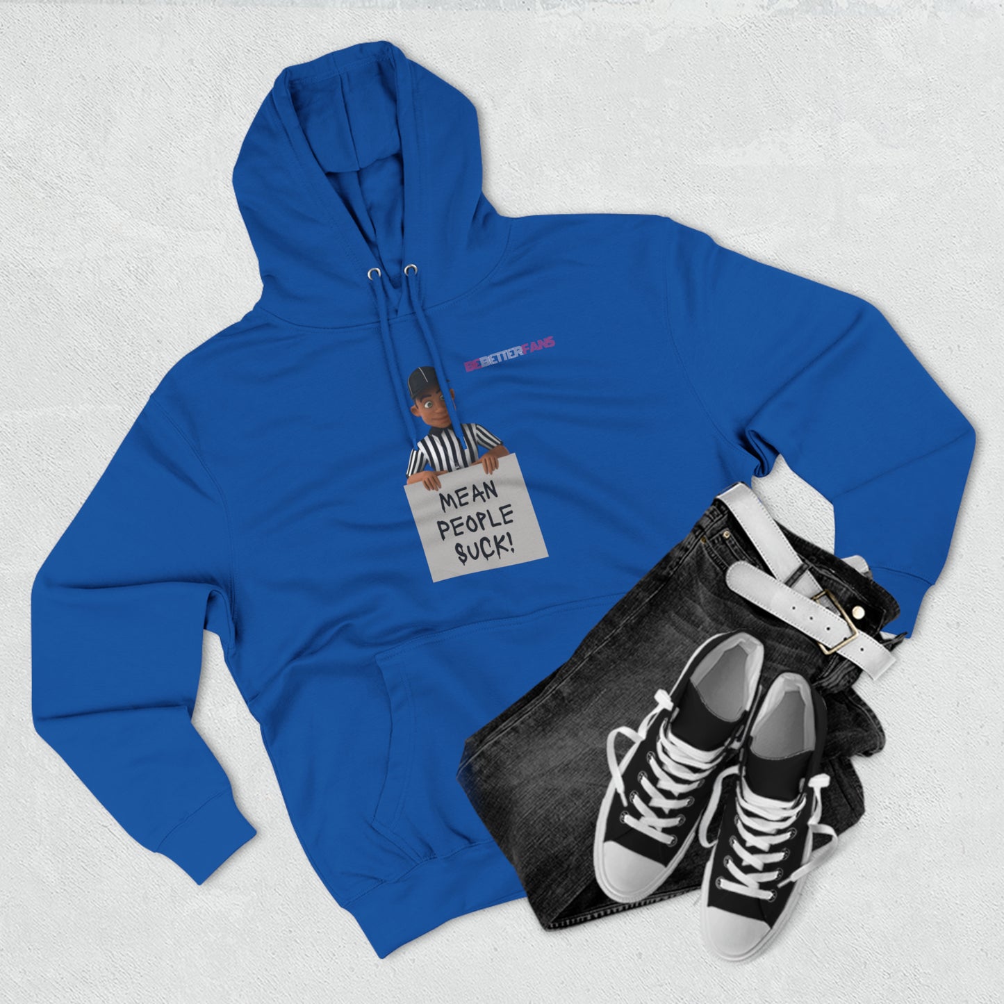 Mean People Suck Fleece Hoodie For Referees | Gifts for Refs | Fleece Lining Pullover