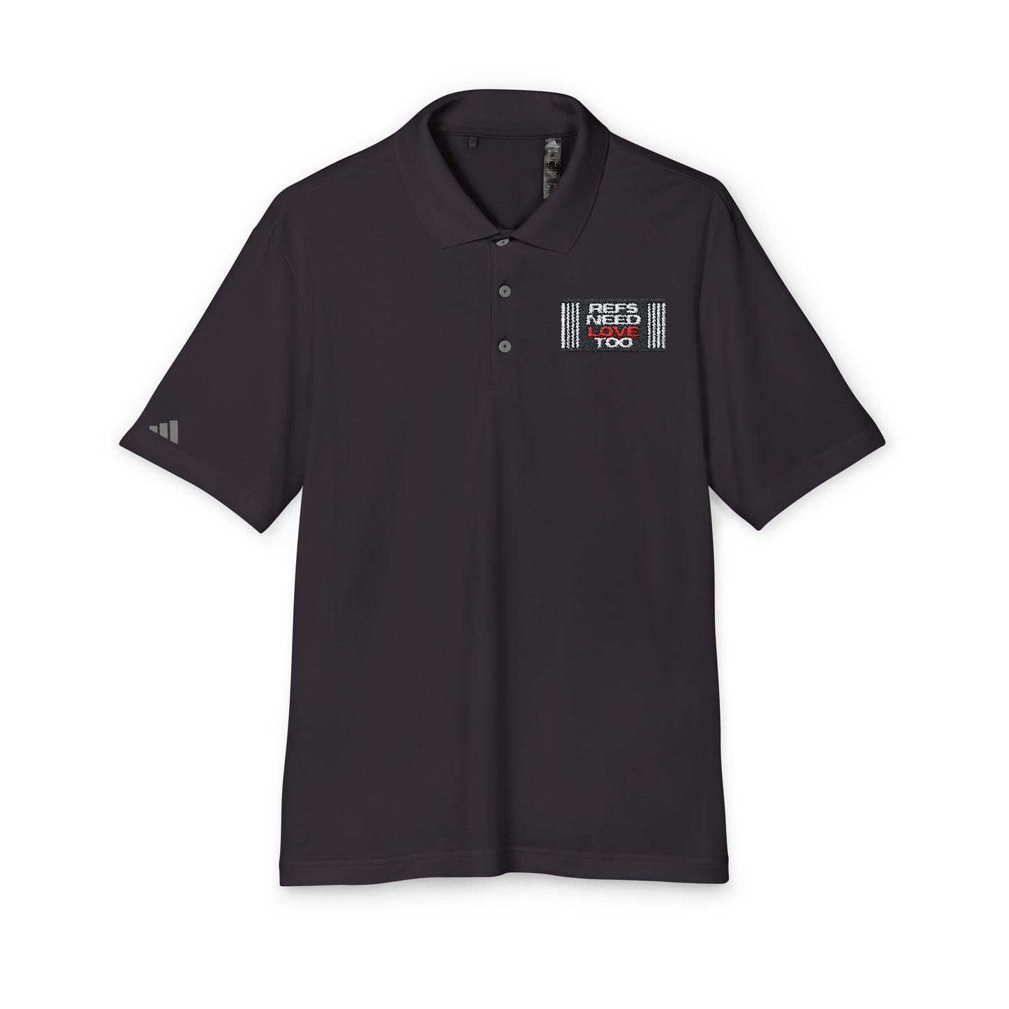 Refs Need Love Too Adidas Unisex Performance Polo - Perfect for Sports & Casual Wear