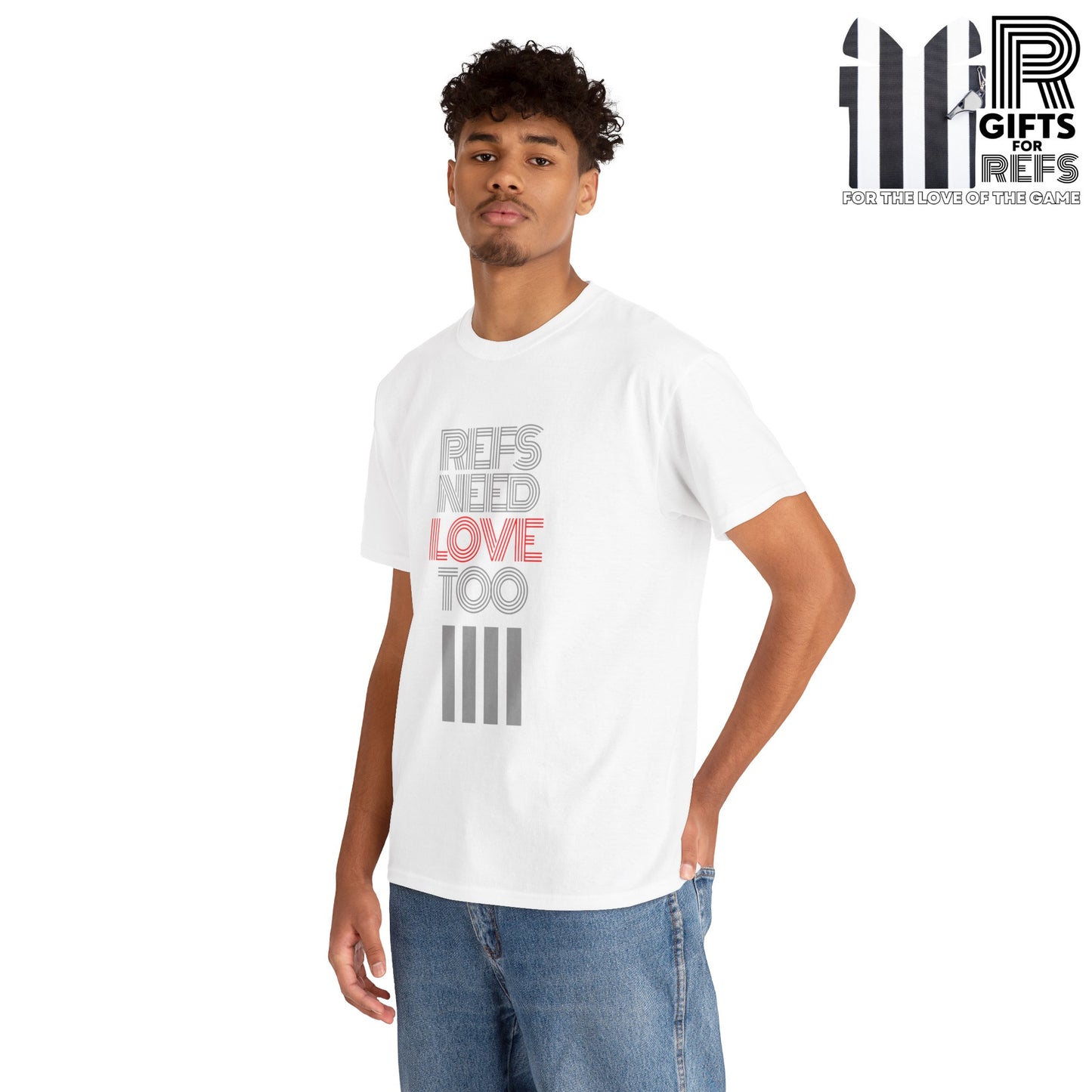 Refs Need Love Too Heavy Cotton Tee | Screen printed | Referee shirt | 8 color options