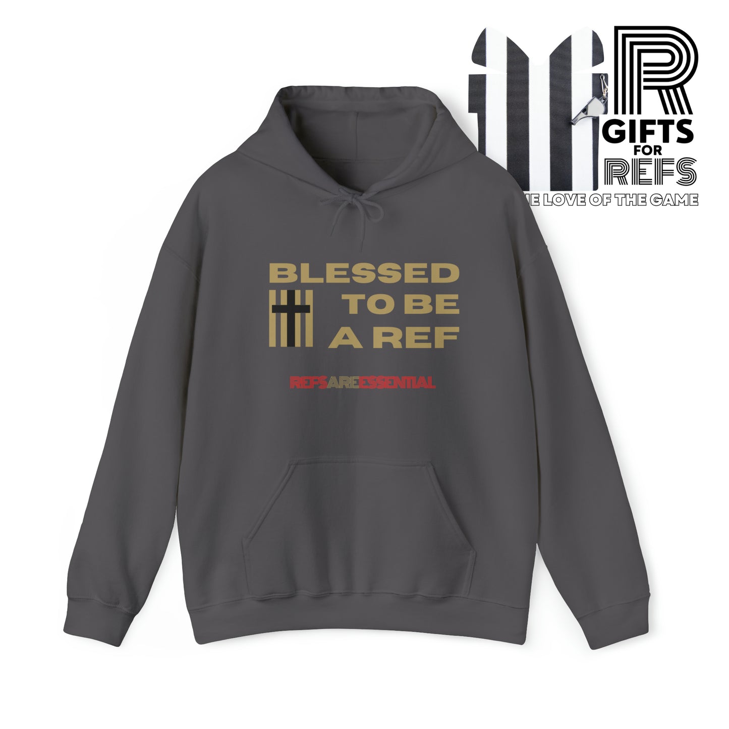Blessed To Be A Ref Unisex Heavy Blend™ Hooded Sweatshirt | Ref Hoodie | For Referees | For Sports Officials