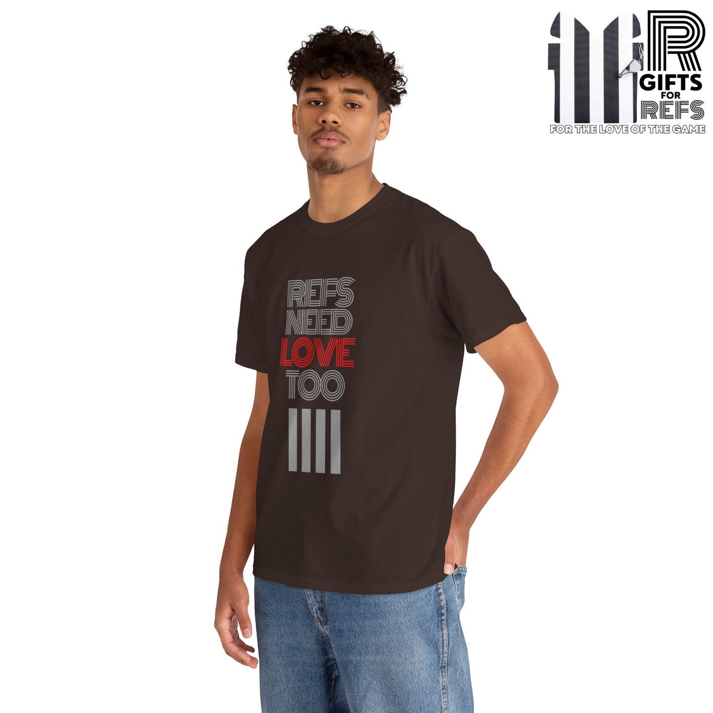 Refs Need Love Too Heavy Cotton Tee | Screen printed | Referee shirt | 8 color options