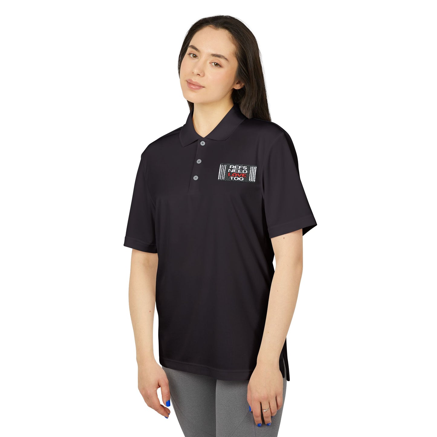 Refs Need Love Too Adidas Unisex Performance Polo - Perfect for Sports & Casual Wear