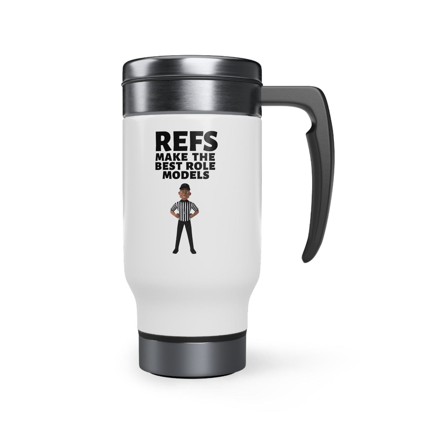 Ref Role Model Stainless Steel Travel Mug with Handle, 14oz