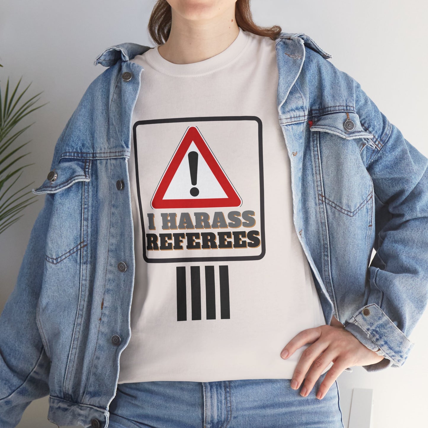 I Harass Refs | Heavy Cotton Tee | For the fans | Screen printed |  5 color options | Sizes S-5XL