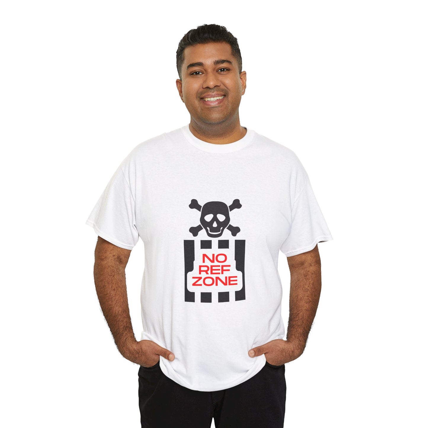 No Ref Zone Heavy Cotton Tee | For the fan that doesn't like referees |