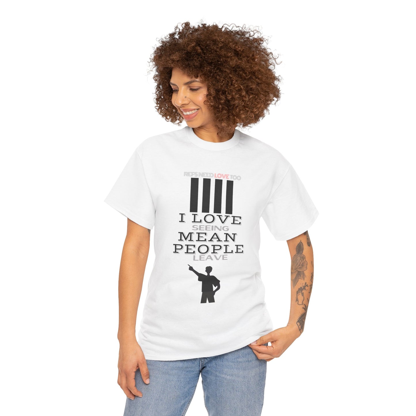 Love seeing mean people leave | For your favorite referee | Heavy Cotton Tee | Screen printed | Five color options