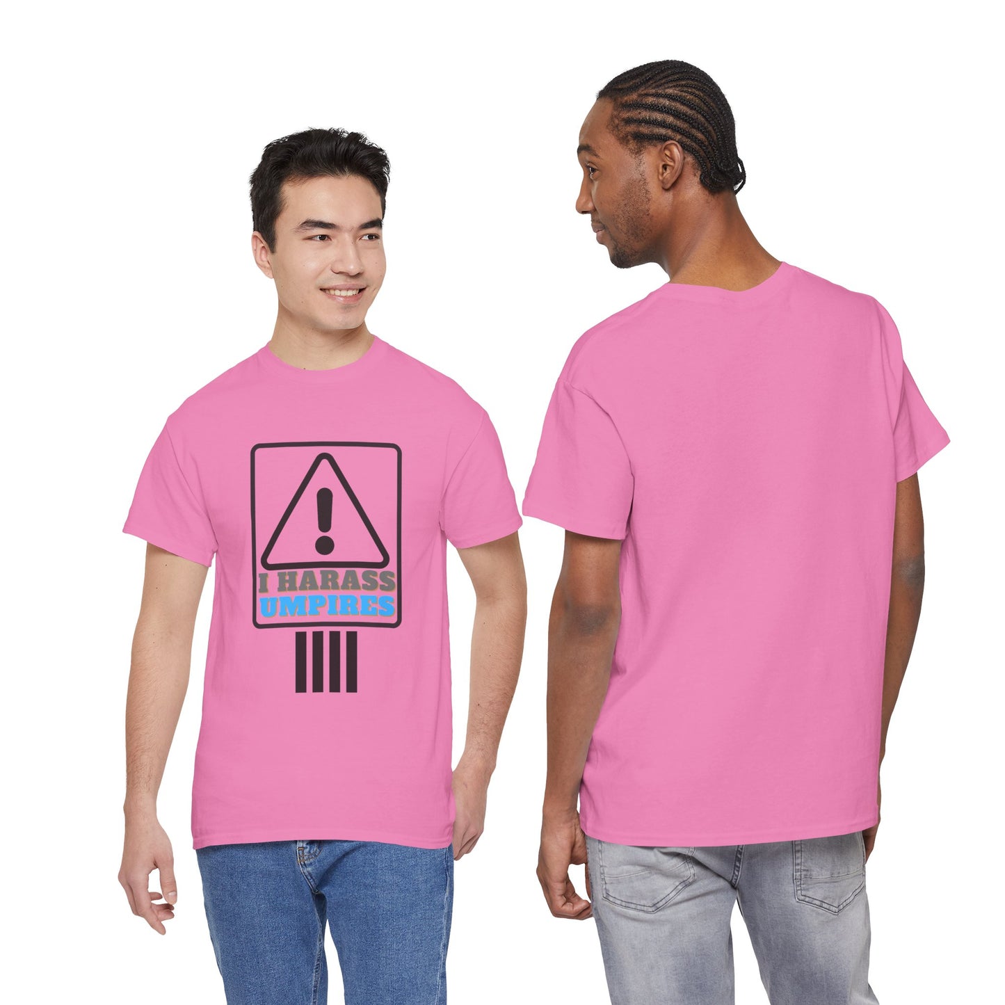 I Harass Umps | Heavy Cotton Tee | For the fans who don't like umpires | Screen printed | Five color options | Sizes S-5XL