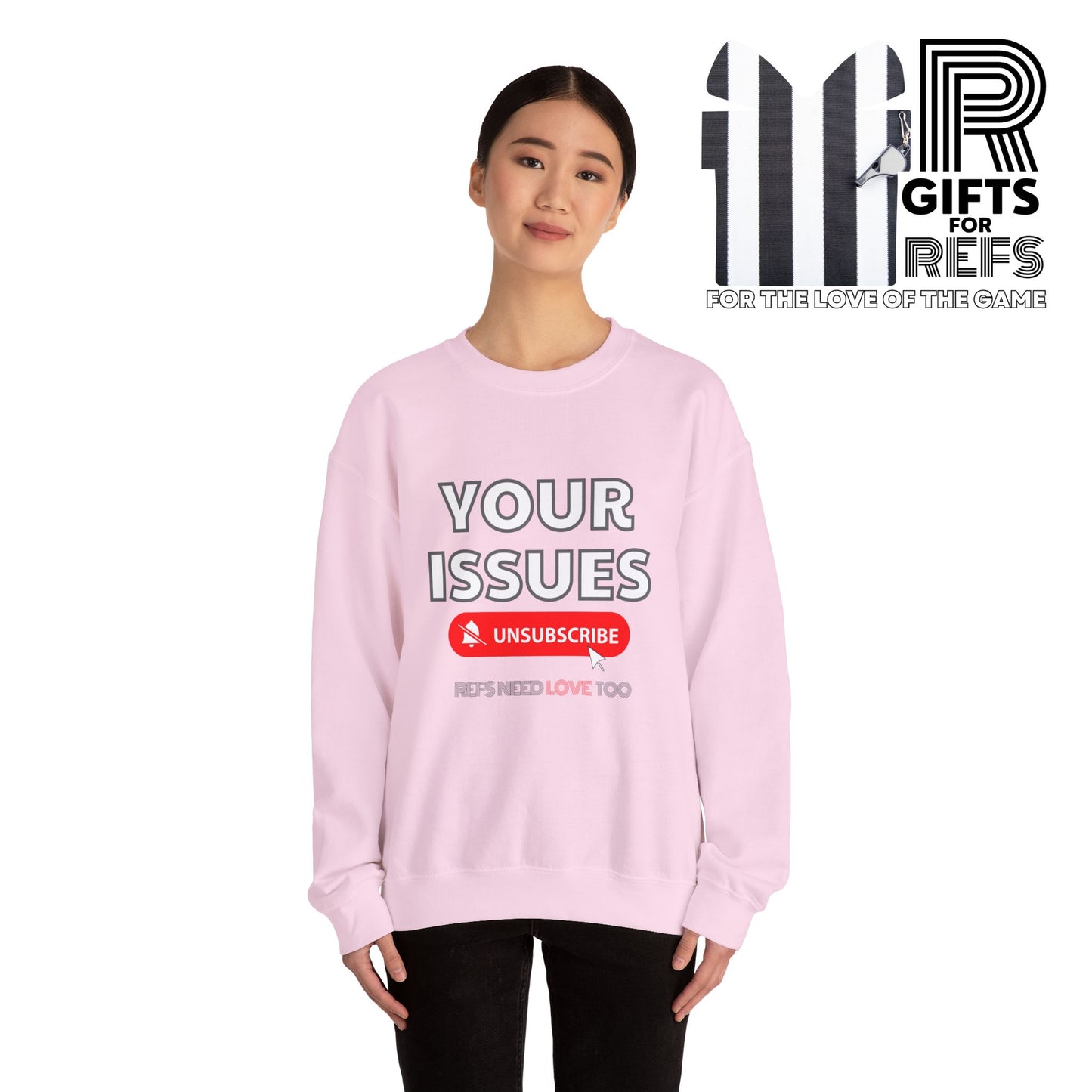 Unsubscribe to Your Issues Unisex Heavy Crewneck Sweatshirt | Gifts For Referees | For Sports officials
