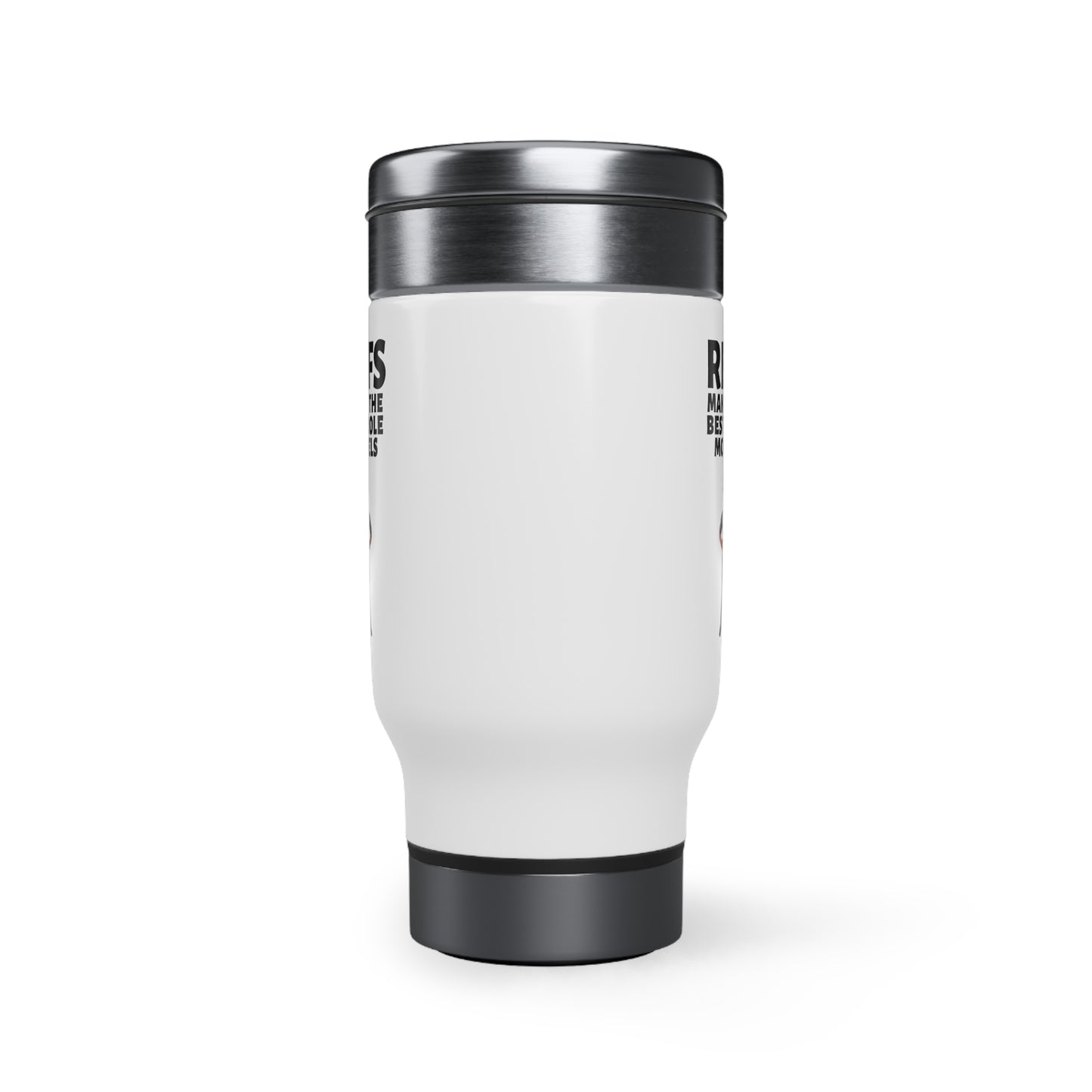 Ref Role Model Stainless Steel Travel Mug with Handle, 14oz