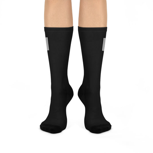 Motivational Cushioned Crew Socks - "Refs Need Love Too" | Perfect for Sports Officials