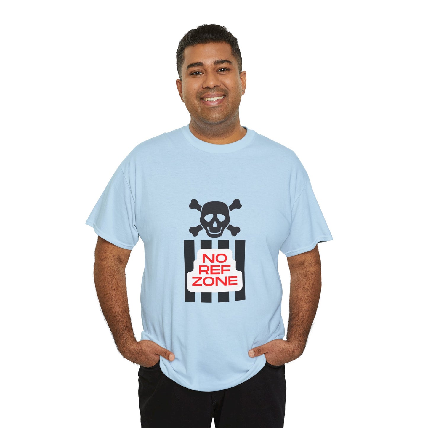 No Ref Zone Heavy Cotton Tee | For the fan that doesn't like referees |