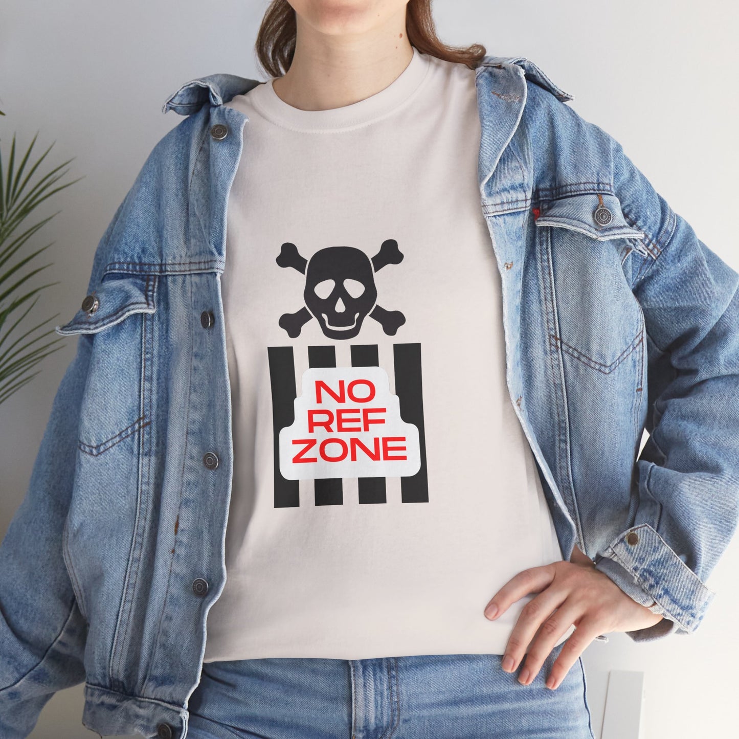 No Ref Zone Heavy Cotton Tee | For the fan that doesn't like referees |