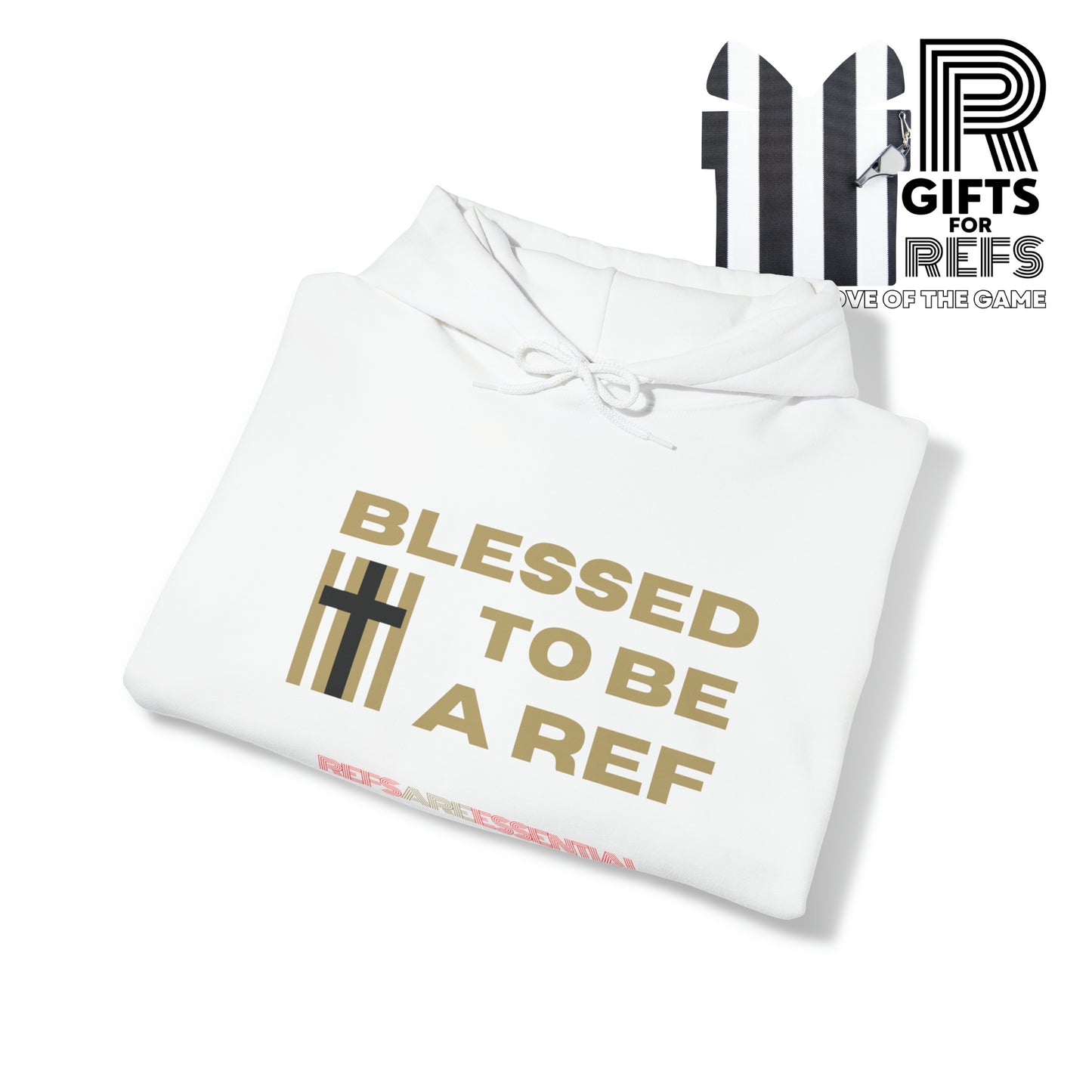 Blessed To Be A Ref Unisex Heavy Blend™ Hooded Sweatshirt | Ref Hoodie | For Referees | For Sports Officials