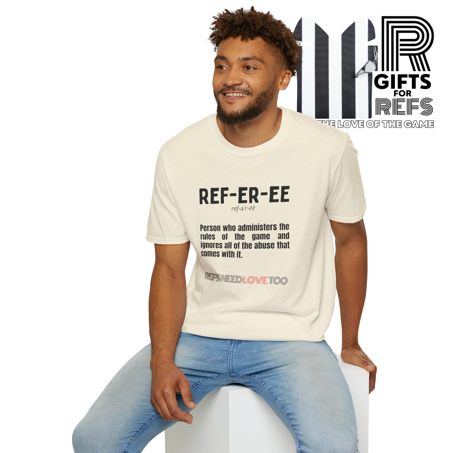 Referee definition Unisex Softstyle T-Shirt | For sports officials | Gift for Refs | heather styled tees