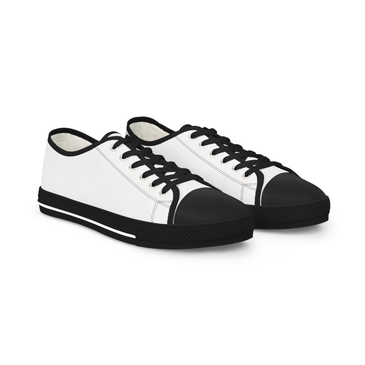 Refs Need Love Too Men's Low Top Sneakers | Amazing gift for Refs | Minimalist Design | For sports officials | Great Christmas Gift for Referees | US Sizes 5-14 | White or White/Black