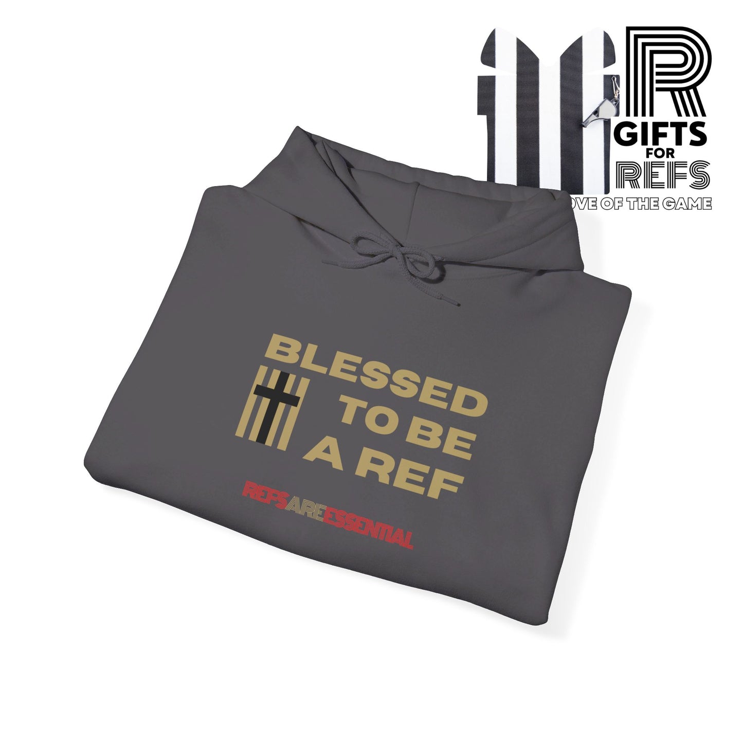 Blessed To Be A Ref Unisex Heavy Blend™ Hooded Sweatshirt | Ref Hoodie | For Referees | For Sports Officials