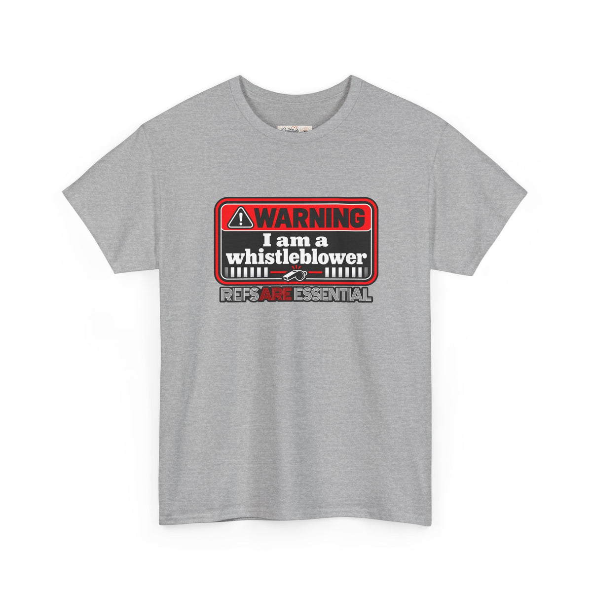 Whistleblower Referee Unisex Cotton Tee | Perfect Gift for Refs | Funny Referee shirt