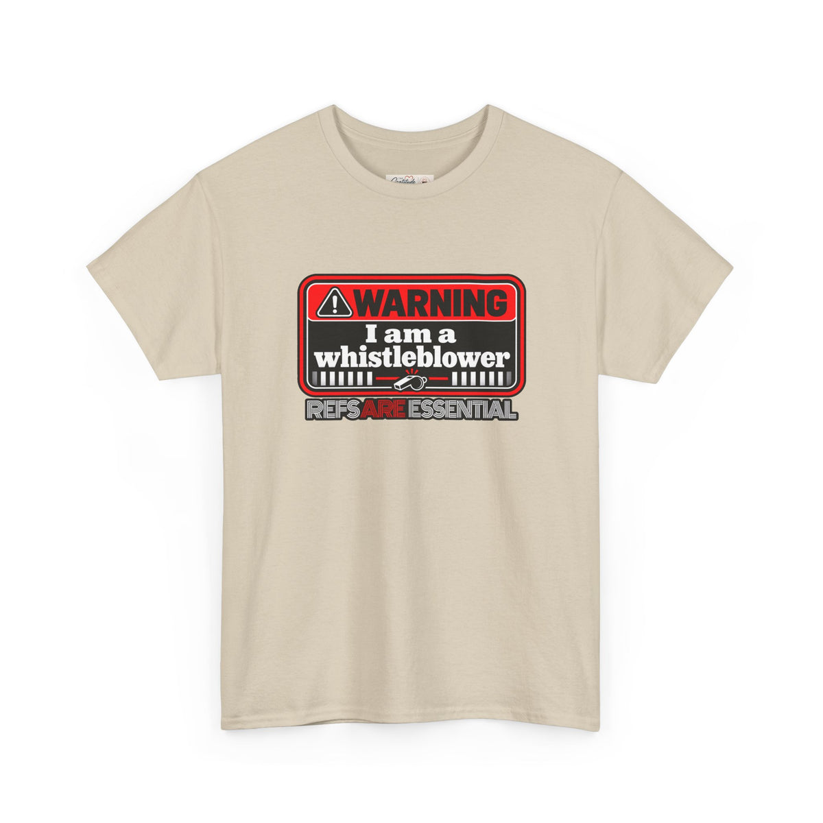Whistleblower Referee Unisex Cotton Tee | Perfect Gift for Refs | Funny Referee shirt