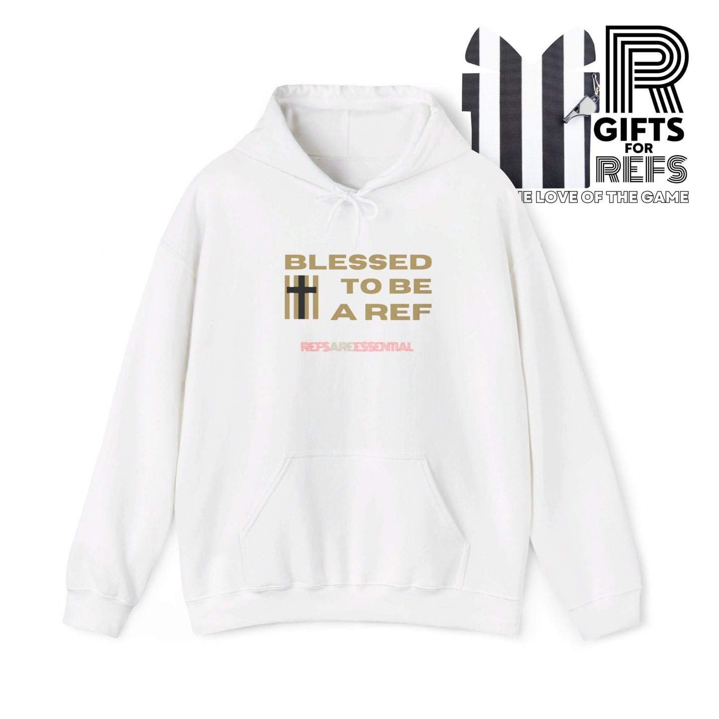 Blessed To Be A Ref Unisex Heavy Blend™ Hooded Sweatshirt | Ref Hoodie | For Referees | For Sports Officials