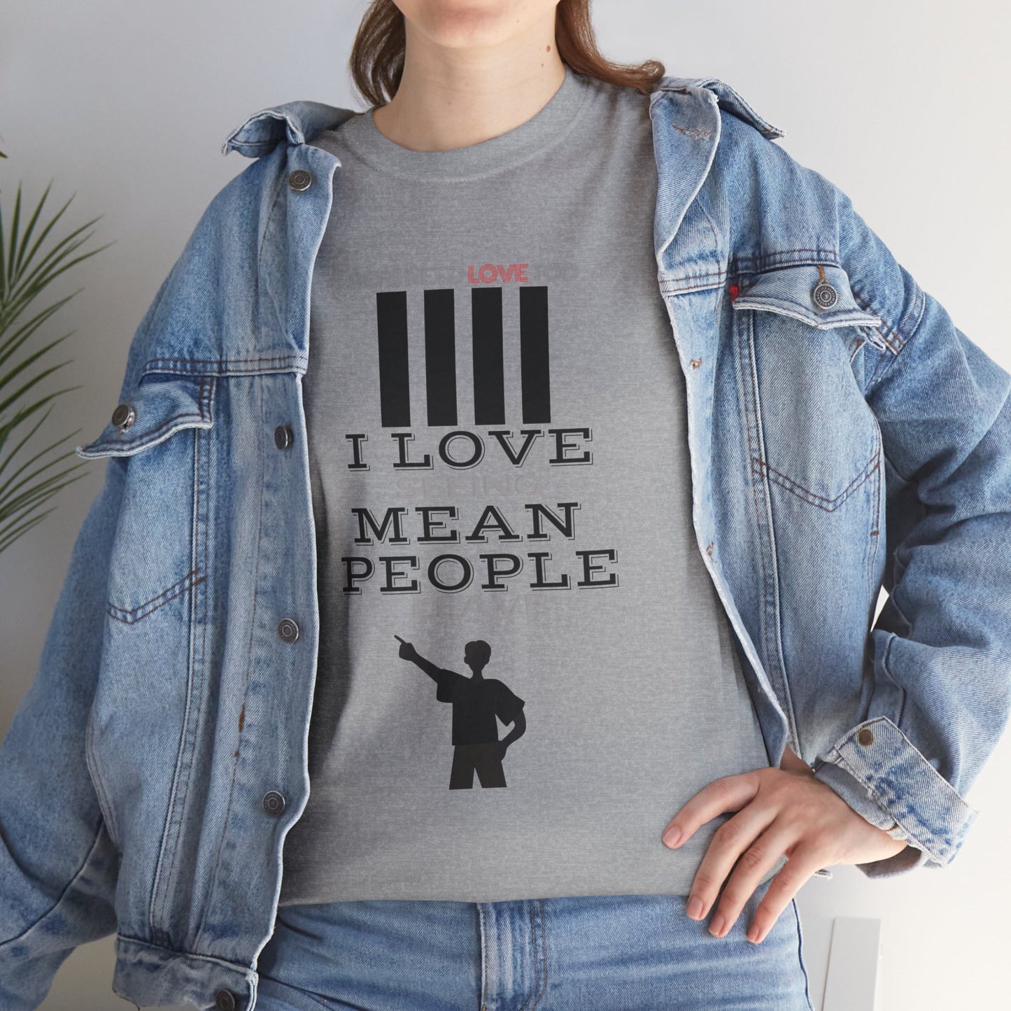 Love seeing mean people leave | For your favorite referee | Heavy Cotton Tee | Screen printed | Five color options