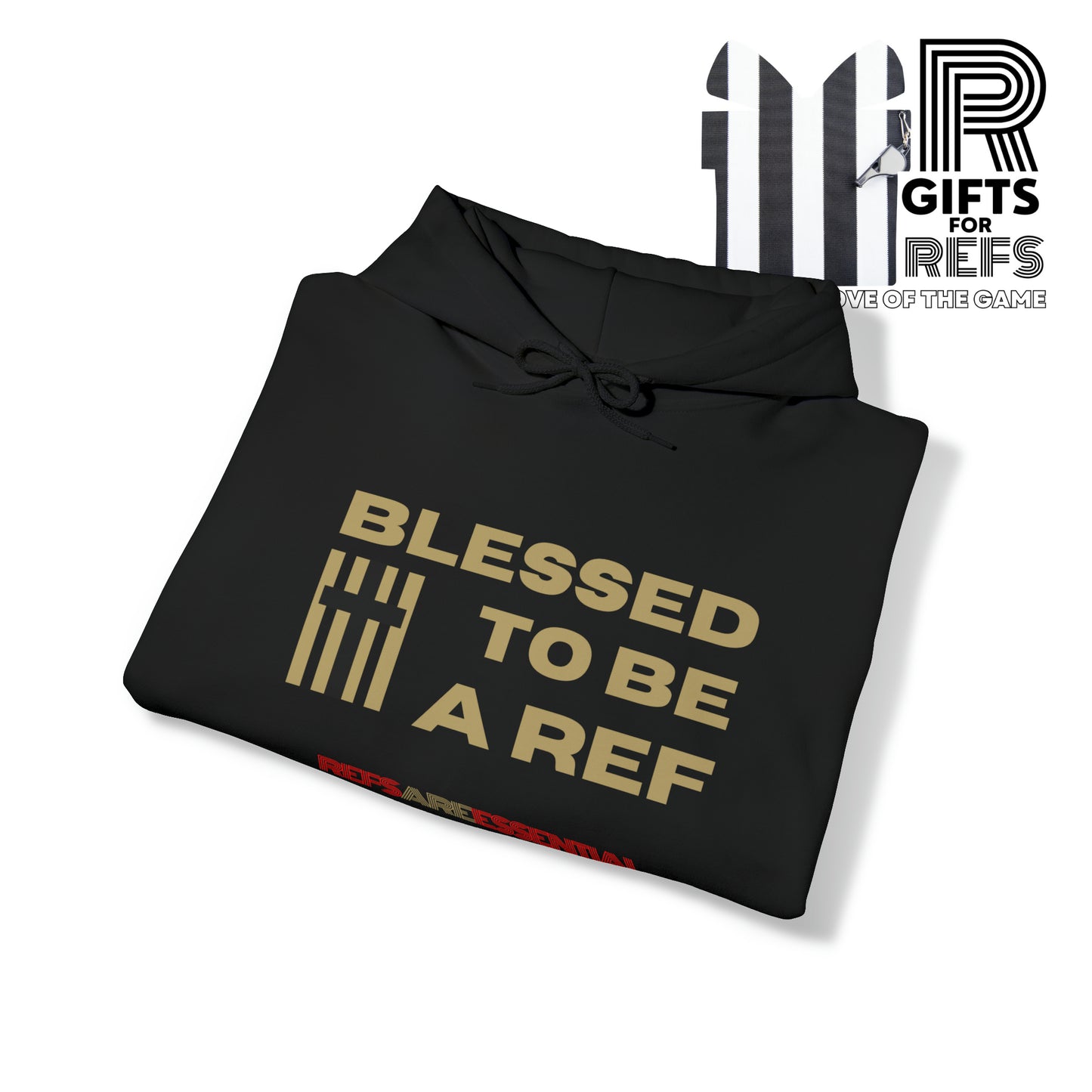 Blessed To Be A Ref Unisex Heavy Blend™ Hooded Sweatshirt | Ref Hoodie | For Referees | For Sports Officials