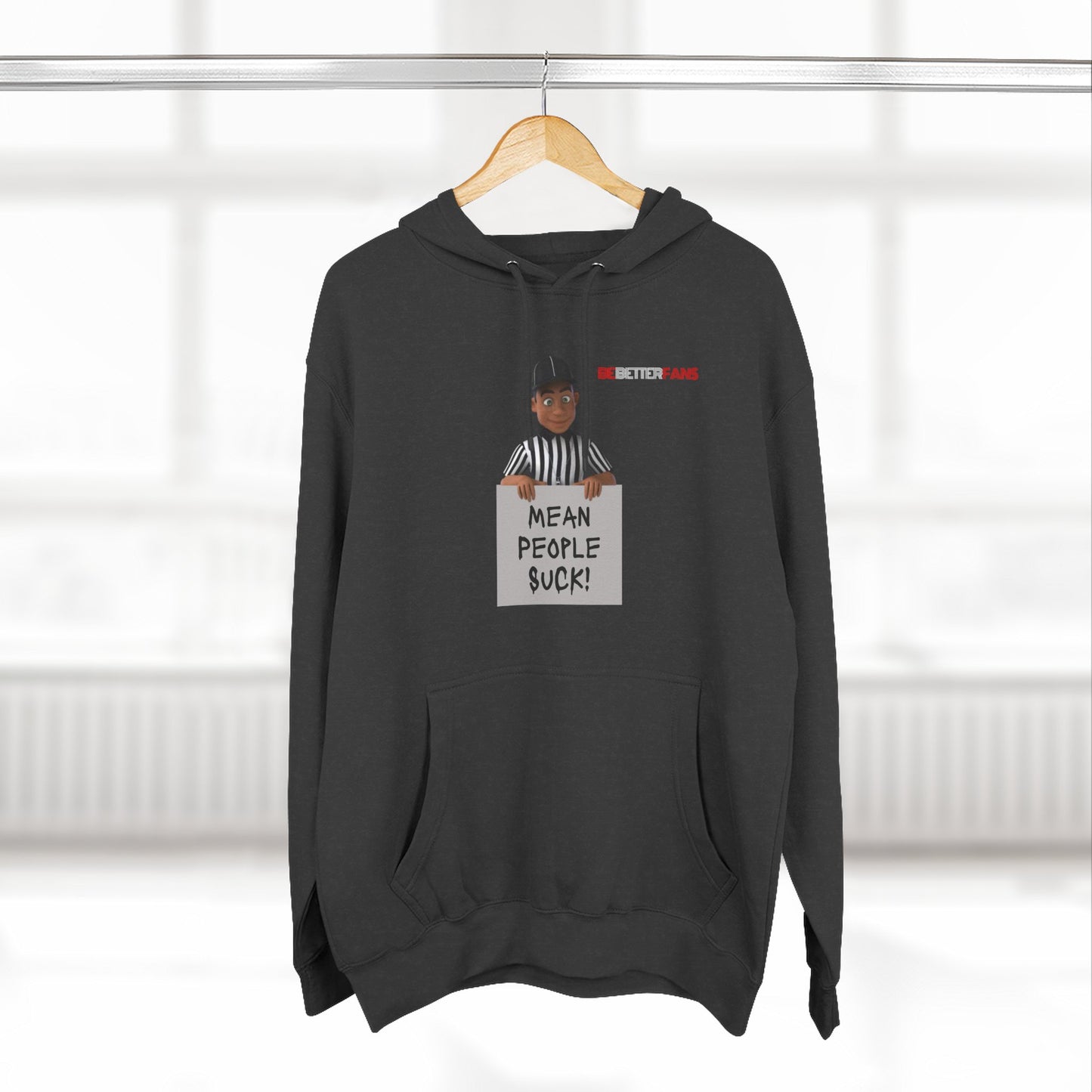 Mean People Suck Fleece Hoodie For Referees | Gifts for Refs | Fleece Lining Pullover