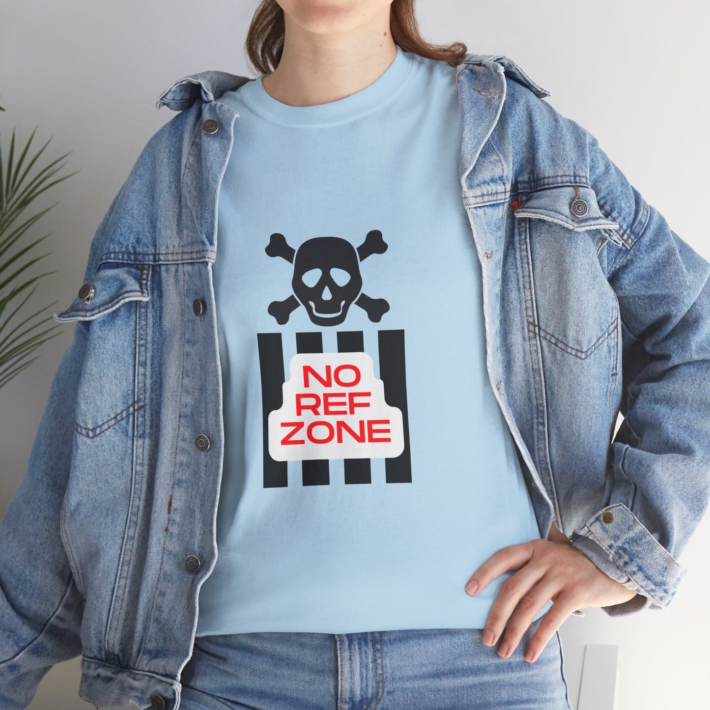 No Ref Zone Heavy Cotton Tee | For the fan that doesn't like referees |