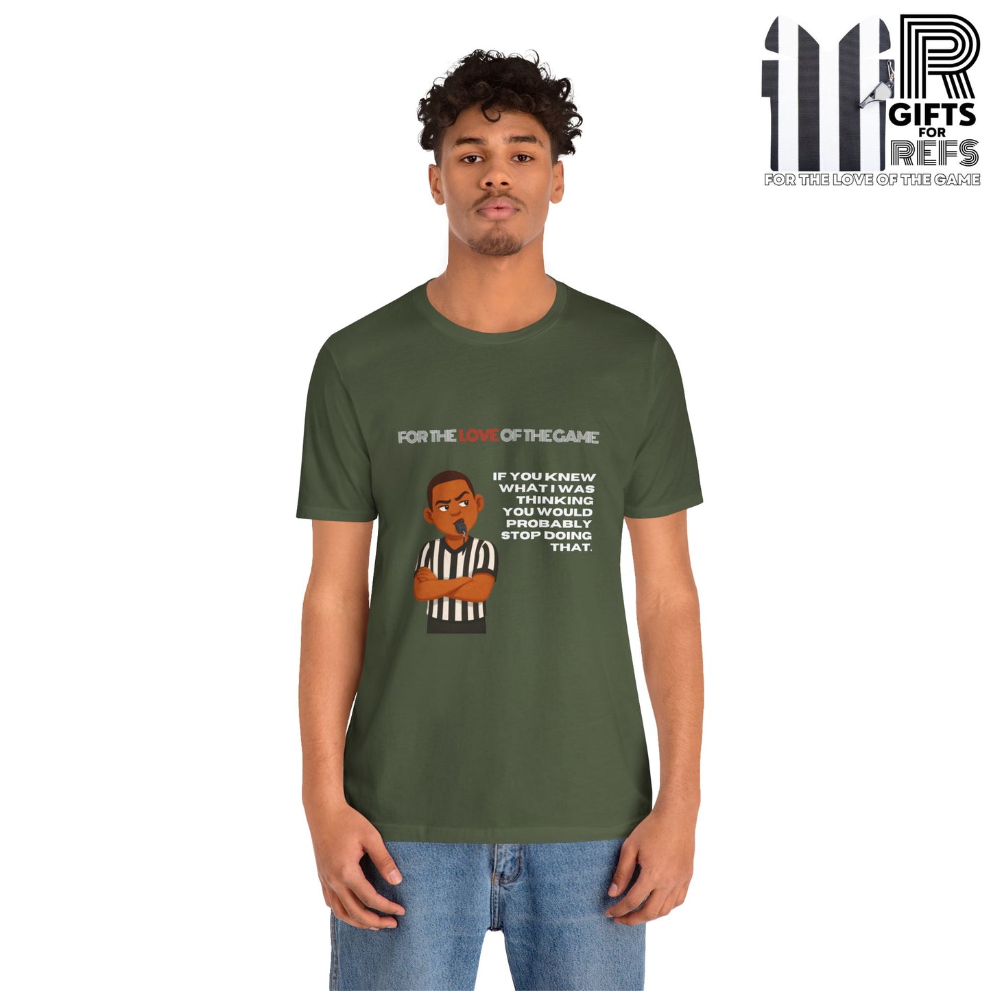Funny Referee Tee 'If You Knew What I Was Thinking...' | Humorous Ref t-shirt