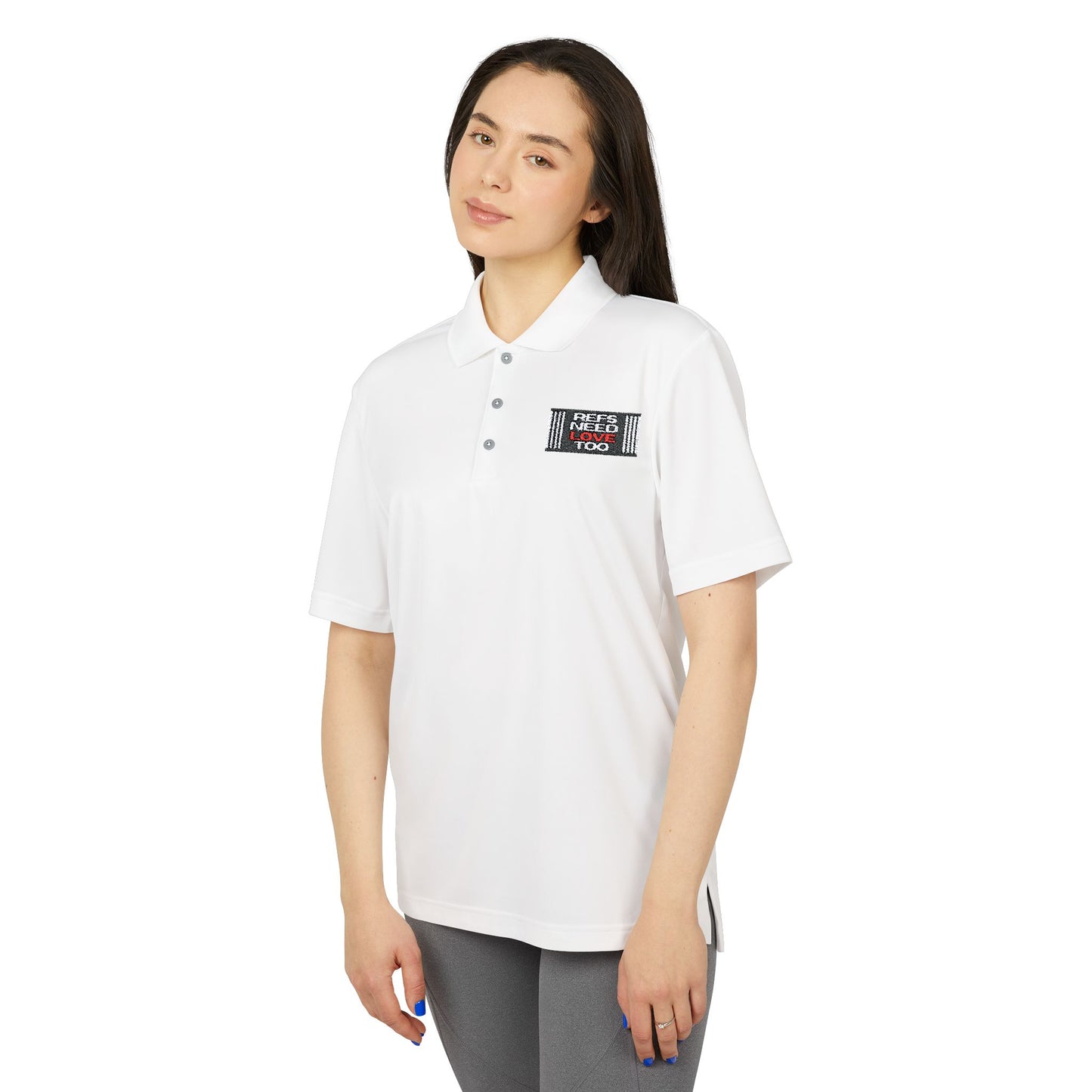 Refs Need Love Too Adidas Unisex Performance Polo - Perfect for Sports & Casual Wear