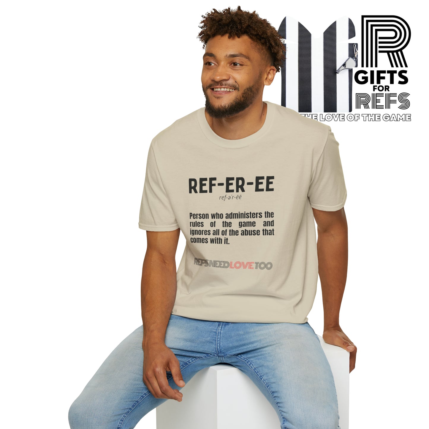 Referee definition Unisex Softstyle T-Shirt | For sports officials | Gift for Refs | heather styled tees