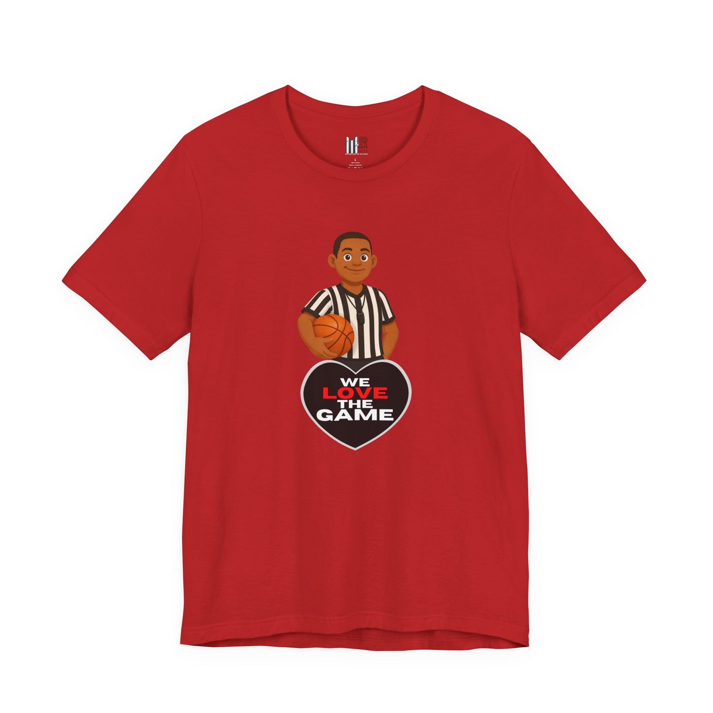 We Love the Game Referee Tee — Heart Logo Short Sleeve Shirt