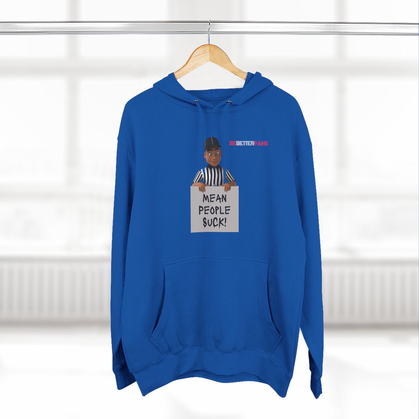 Mean People Suck Fleece Hoodie For Referees | Gifts for Refs | Fleece Lining Pullover