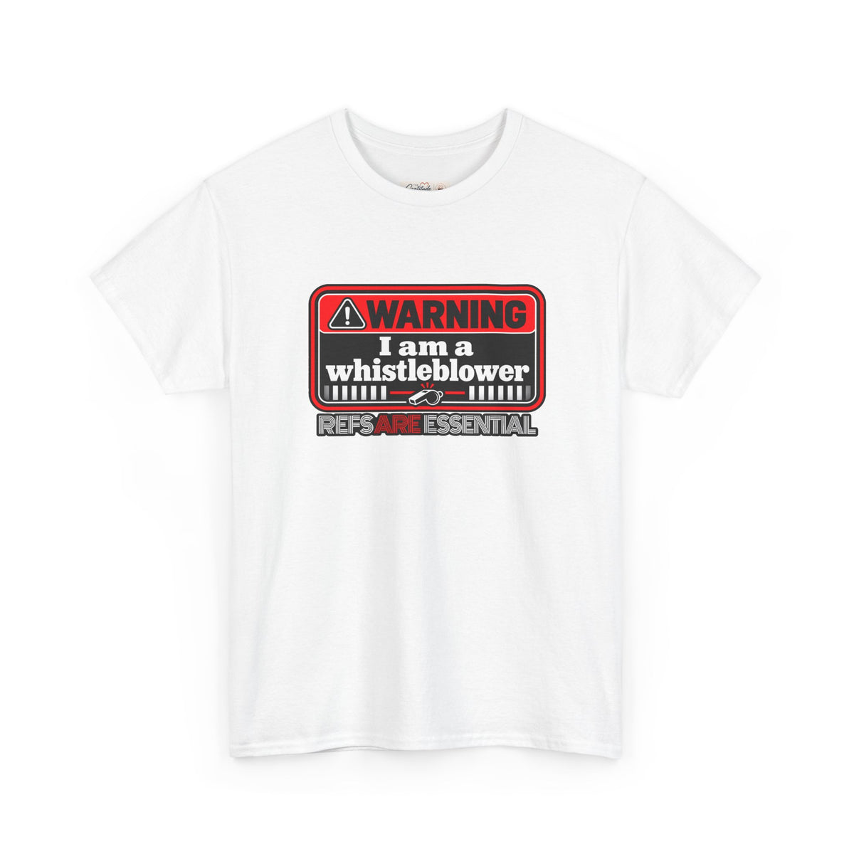 Whistleblower Referee Unisex Cotton Tee | Perfect Gift for Refs | Funny Referee shirt