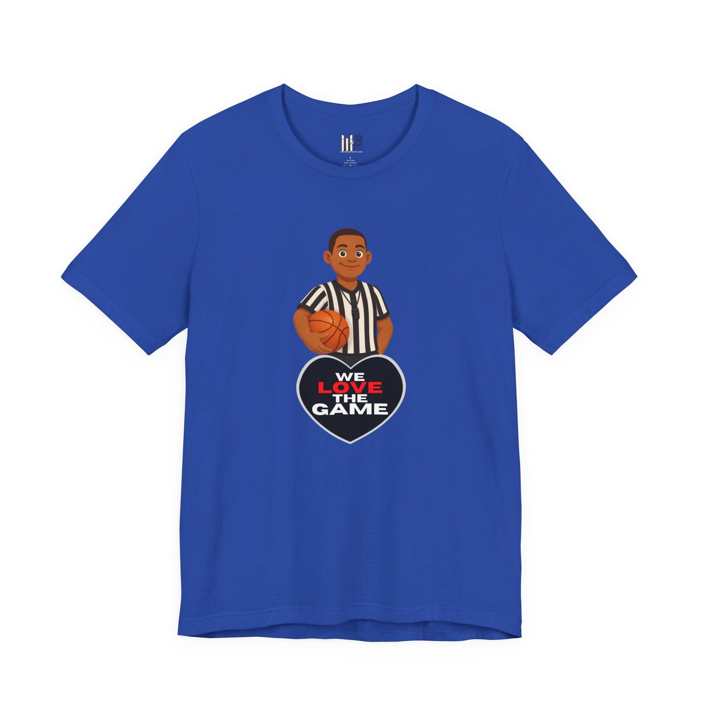 We Love the Game Referee Tee — Heart Logo Short Sleeve Shirt