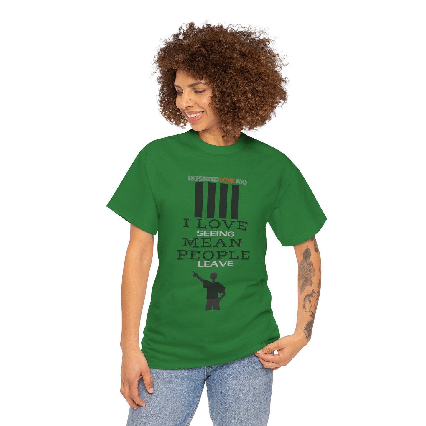 Love seeing mean people leave | For your favorite referee | Heavy Cotton Tee | Screen printed | Five color options