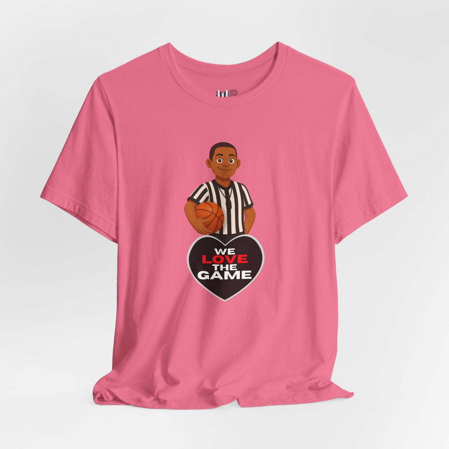 We Love the Game Referee Tee — Heart Logo Short Sleeve Shirt