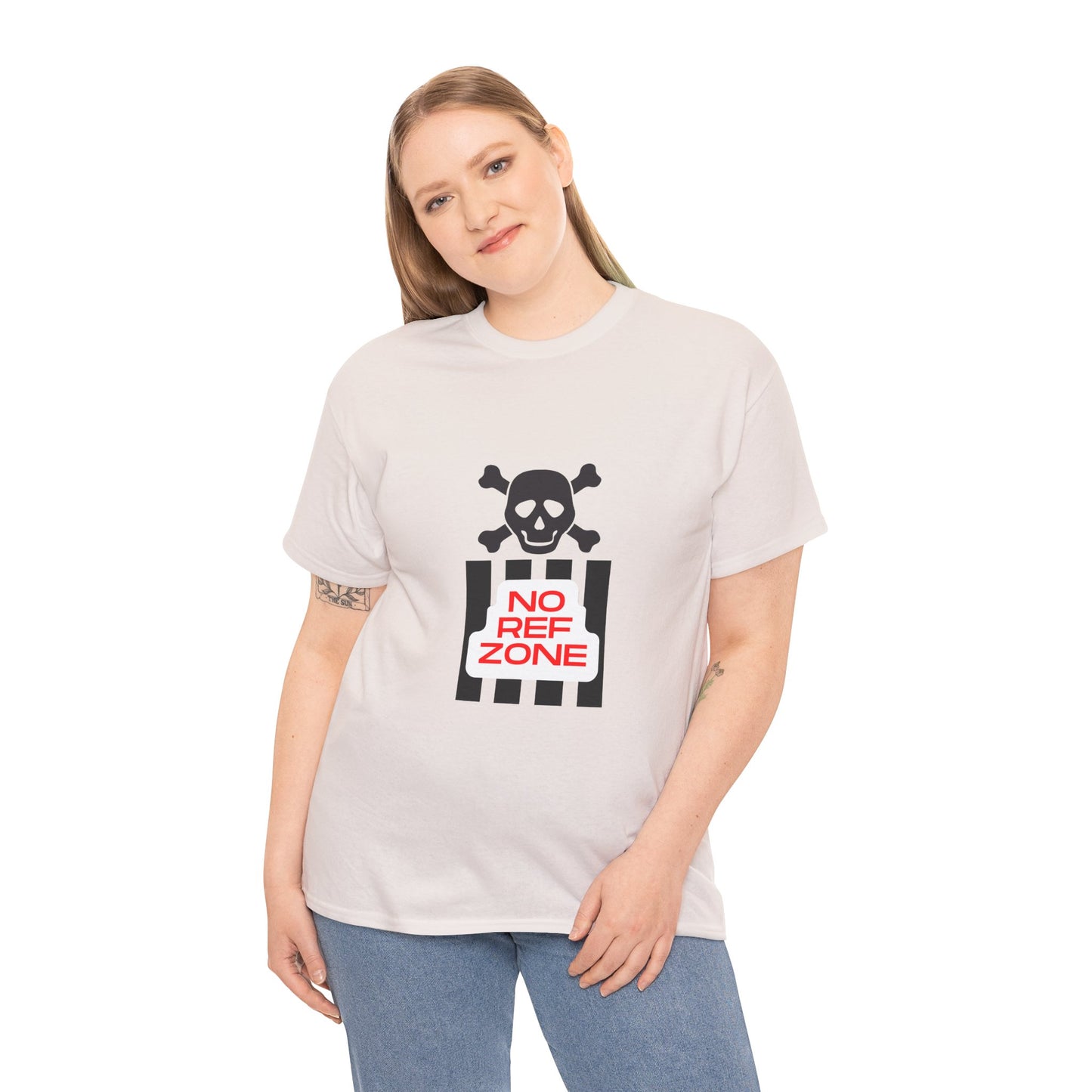 No Ref Zone Heavy Cotton Tee | For the fan that doesn't like referees |