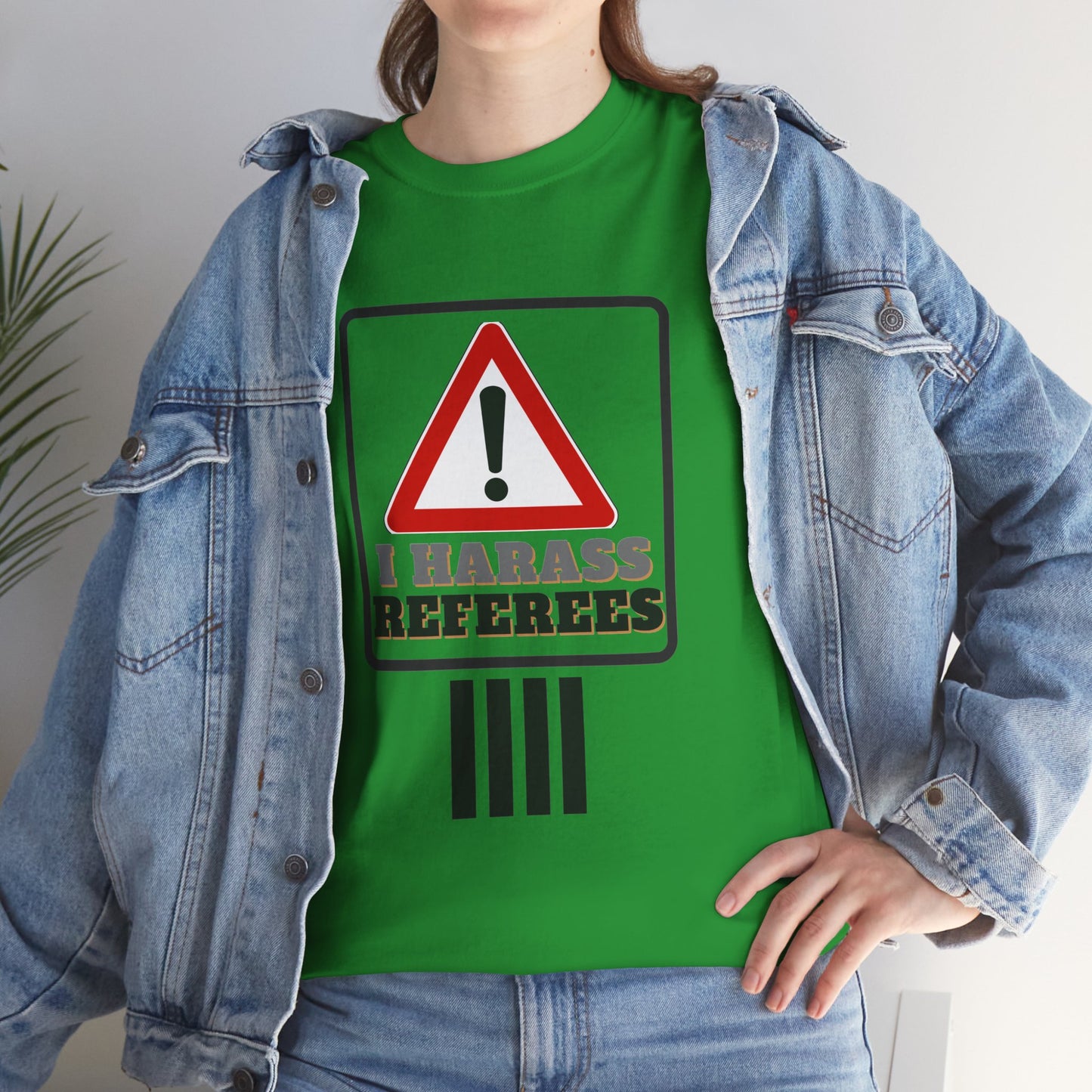 I Harass Refs | Heavy Cotton Tee | For the fans | Screen printed |  5 color options | Sizes S-5XL