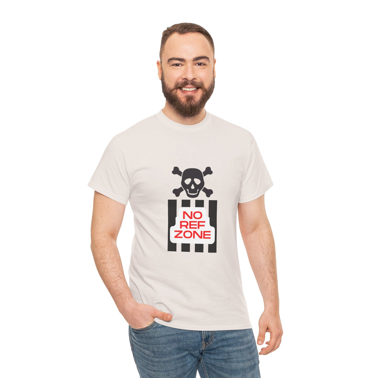 No Ref Zone Heavy Cotton Tee | For the fan that doesn't like referees |
