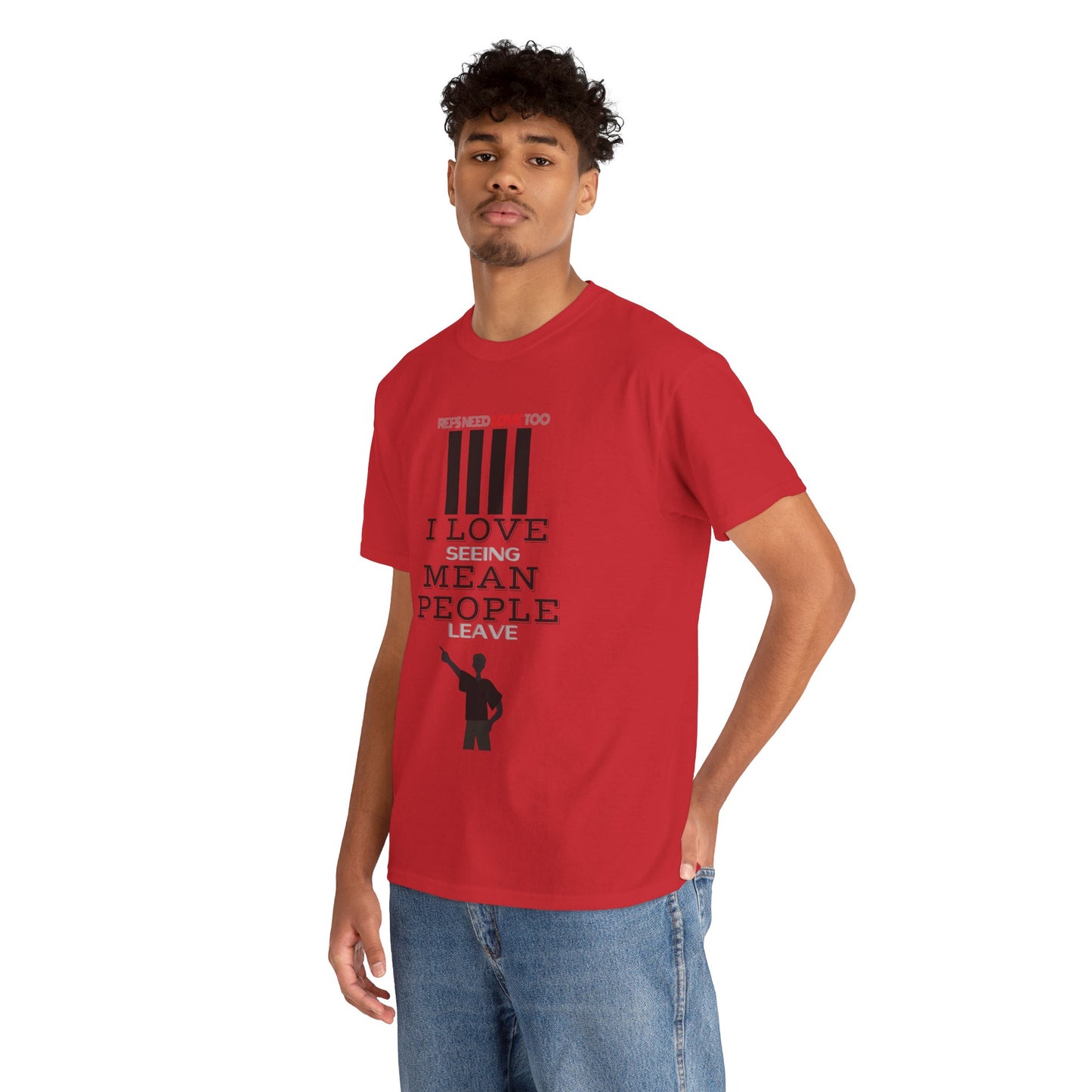 Love seeing mean people leave | For your favorite referee | Heavy Cotton Tee | Screen printed | Five color options