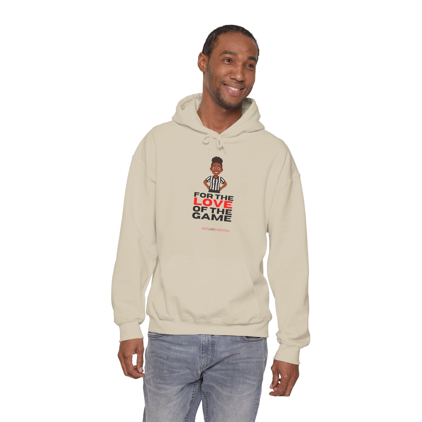 For The Love Of The Game Female Basketball Referee Hoodie | Hooded Sweatshirt